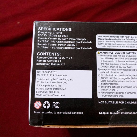 Star Wars R2-D2 Remote Control Robot NIB - Picture 7 of 7